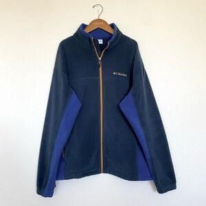 COLUMBIA fleece shirt hoodie sweatshirt blue